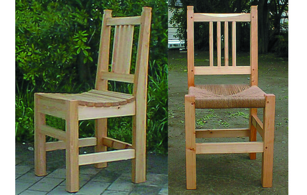 定番の椅子（板座・編座）【01-9005】